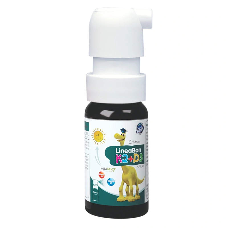 Combo 3 LineaBon K2+D3 hỗ trợ hấp thu canxi, 10 ml dạng xịt (từ 0 tháng) 4
