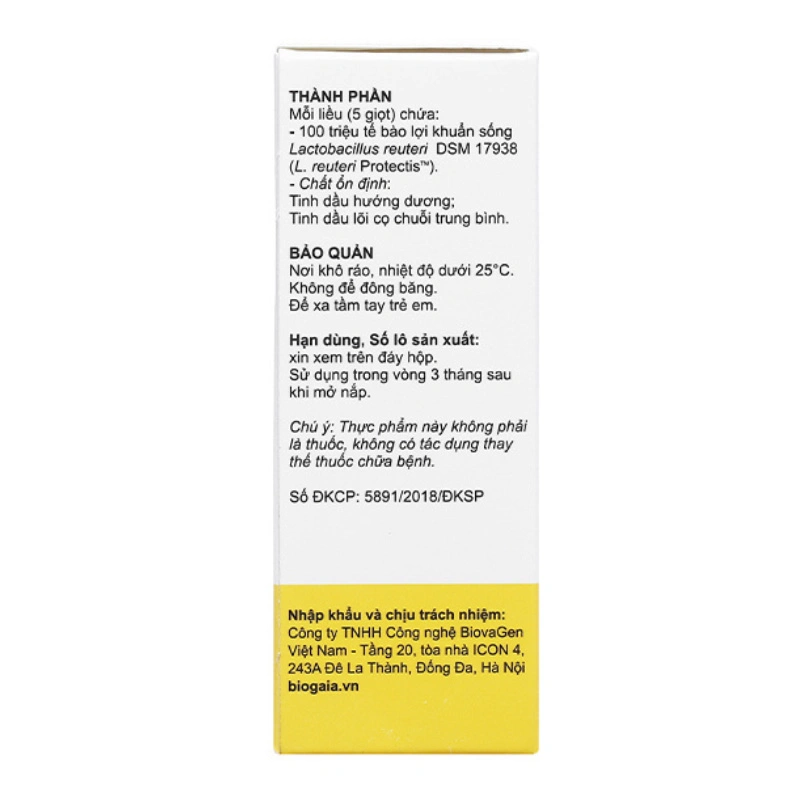 Combo 3 men vi sinh BioGaia Protectics Baby Drops hỗ trợ cải thiện hệ vi sinh đường ruột, 5 ml dạng nhỏ giọt (từ 0 tháng) 5