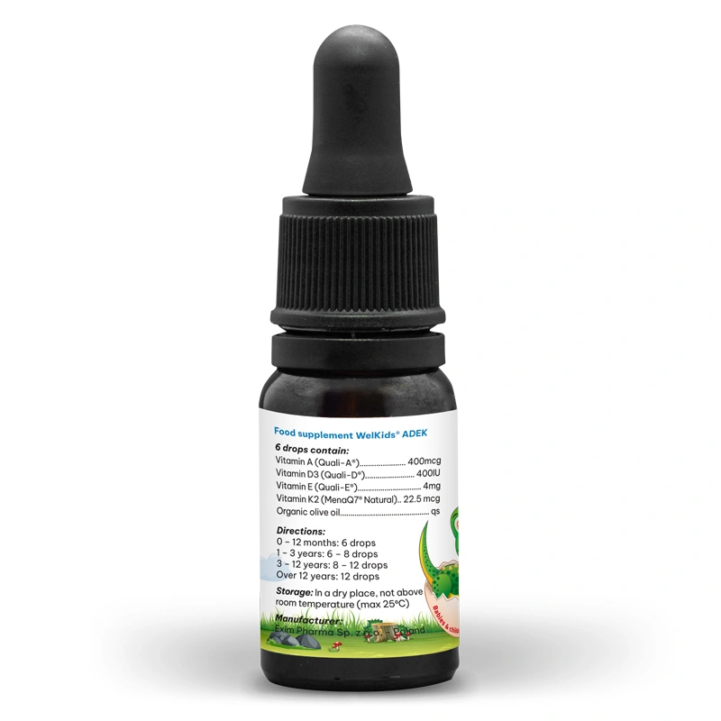 Combo 3 thực phẩm bảo vệ sức khỏe Welkids Adek D3K2 hỗ trợ tăng sức đề kháng, 10 ml dạng nhỏ giọt (từ 0 tháng) 8
