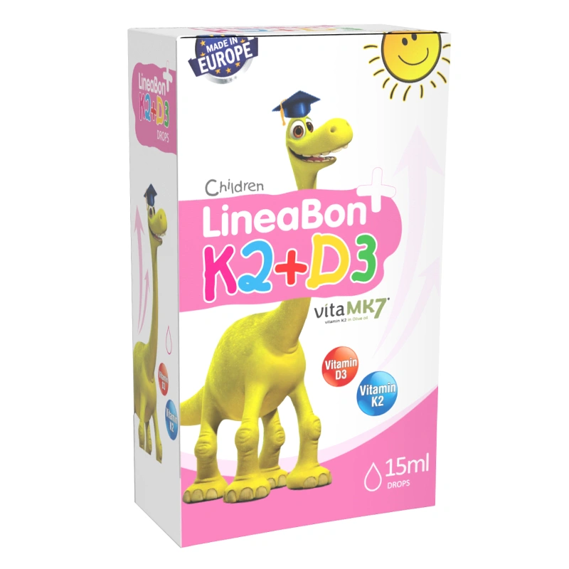 Combo 3 LineaBon K2+D3 hỗ trợ hấp thu canxi, 10 ml dạng nhỏ giọt (từ 0 tháng) 10