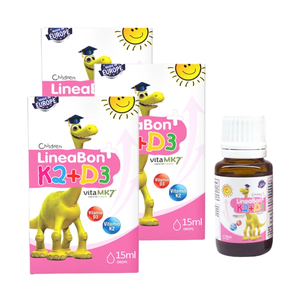 Combo 3 LineaBon K2+D3 hỗ trợ hấp thu canxi, 10 ml dạng nhỏ giọt (từ 0 tháng) 9