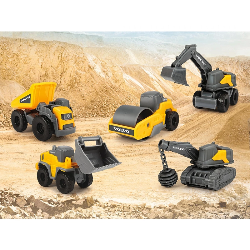 Đồ chơi bộ xe xây dựng Dickie Toys Volvo Micro Workers 4006333060991 3