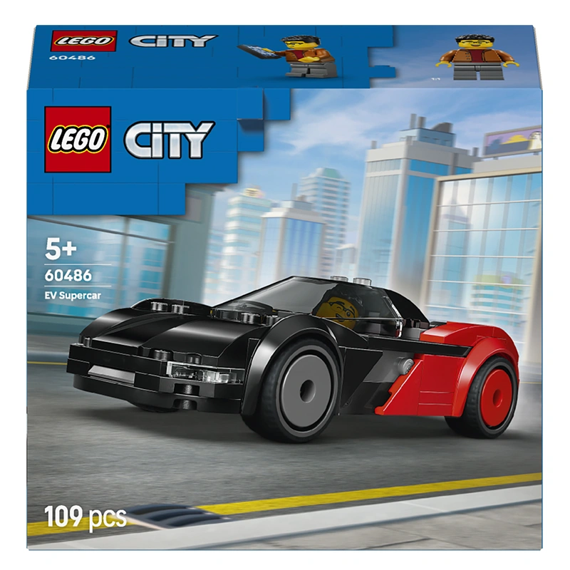 Đồ chơi lắp ráp siêu xe thể thao điện EV LEGO CITY 60486 (109 chi tiết) 4
