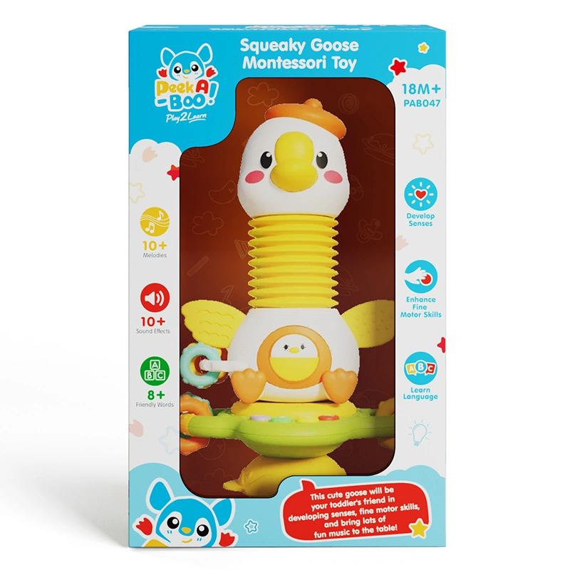 Đồ chơi phát triển giác quan kèm âm thanh Bạn Ngỗng PEEK A BOO PAB047 2