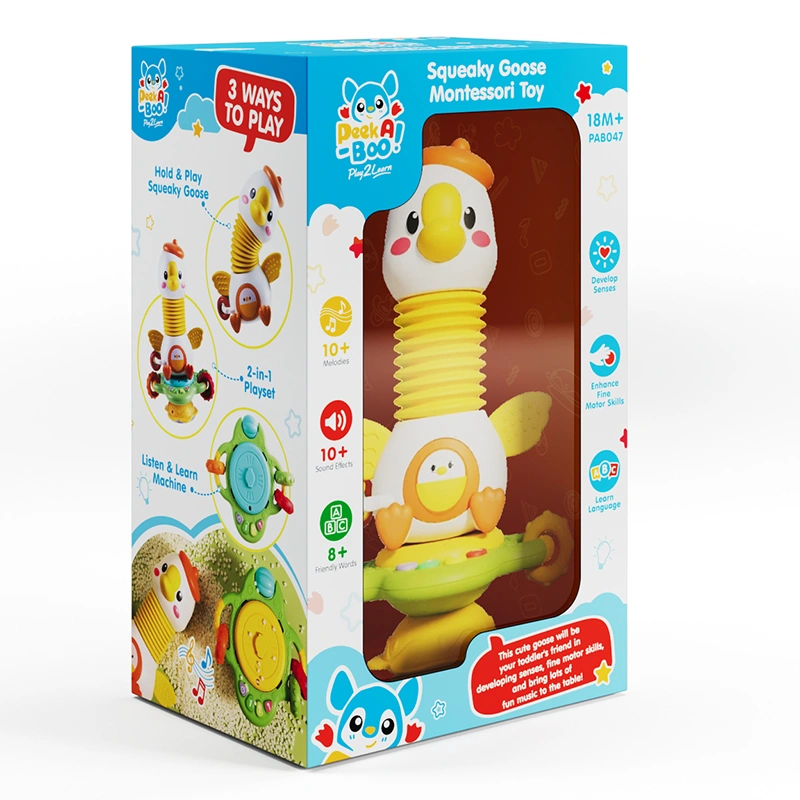 Đồ chơi phát triển giác quan kèm âm thanh Bạn Ngỗng PEEK A BOO PAB047 3