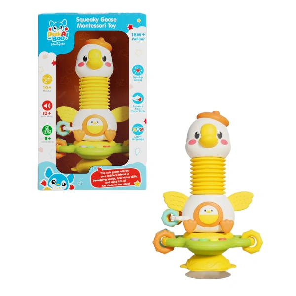 Đồ chơi phát triển giác quan kèm âm thanh Bạn Ngỗng PEEK A BOO PAB047