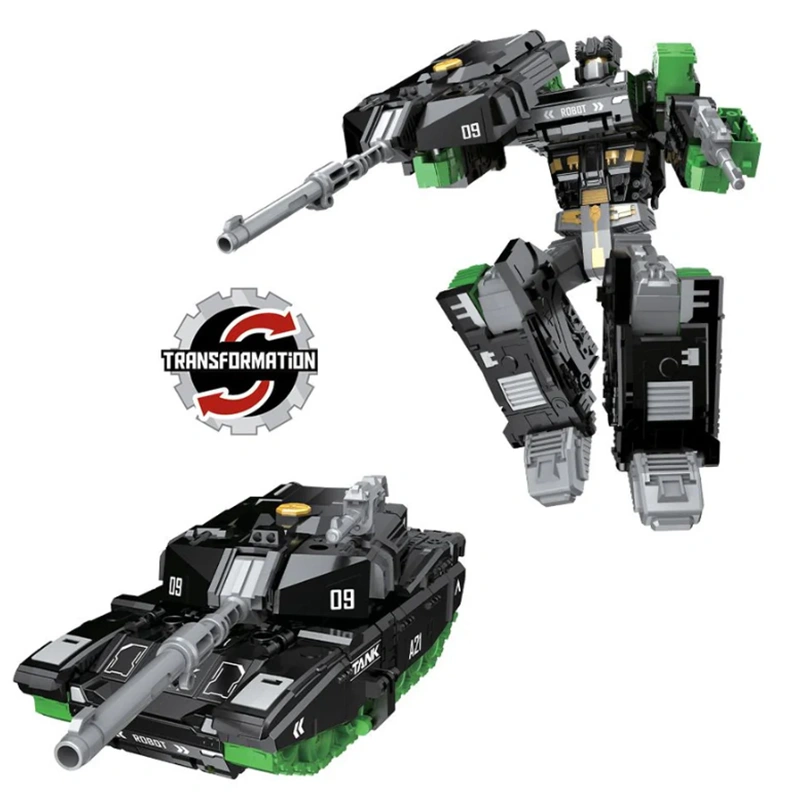 Đồ chơi robot biến hình thành xe tăng VECTO VTB21/BK - Xanh 5