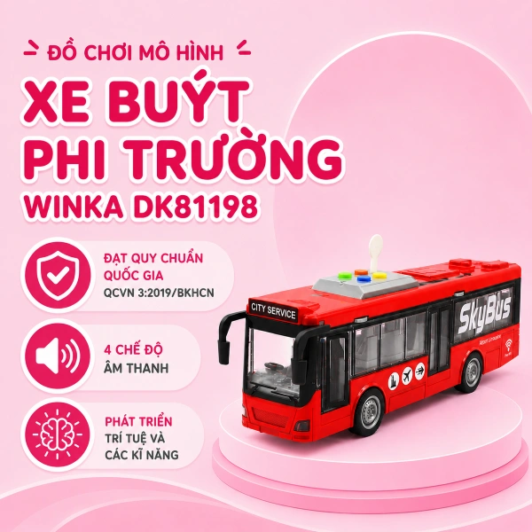 Đồ chơi xe buýt phi trường WINKA DK81198 1