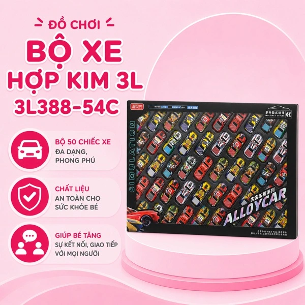 Đồ chơi xe hợp kim 3L 3L388-54C (50 chiếc) 1