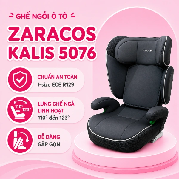 Ghế ngồi ô tô Zaracos Kalis 5076 I-size (3 - 12 tuổi) - Màu ngẫu nhiên 1