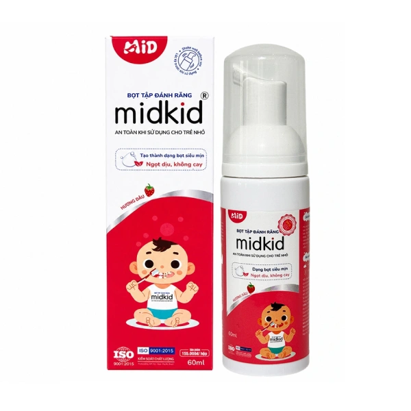 Bọt tập đánh răng cho bé Midkid