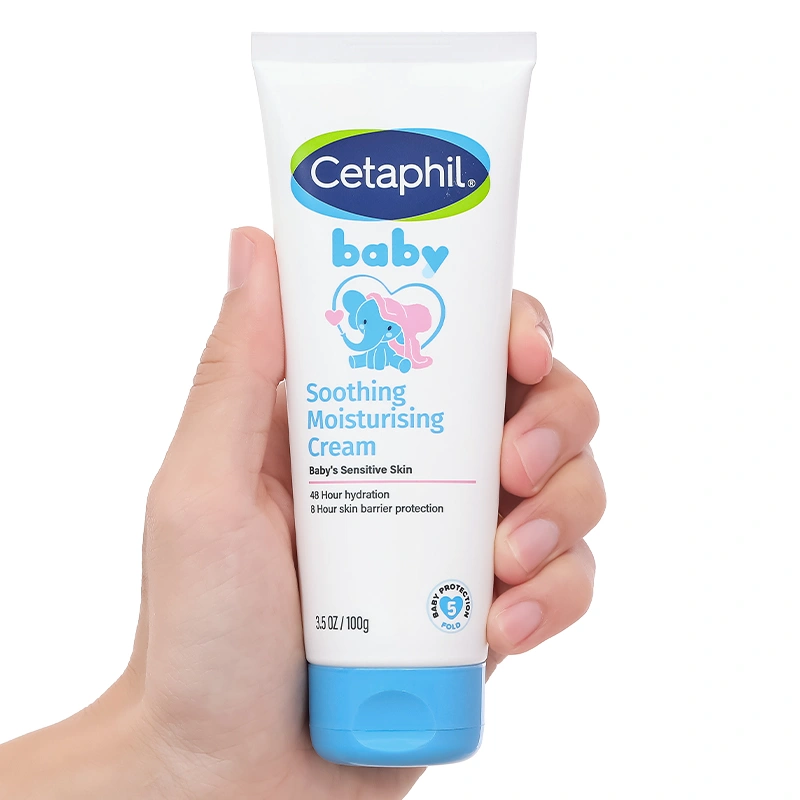 Kem dưỡng ẩm và làm dịu da cho bé Cetaphil Baby Soothing Moisturising Cream 100g 3