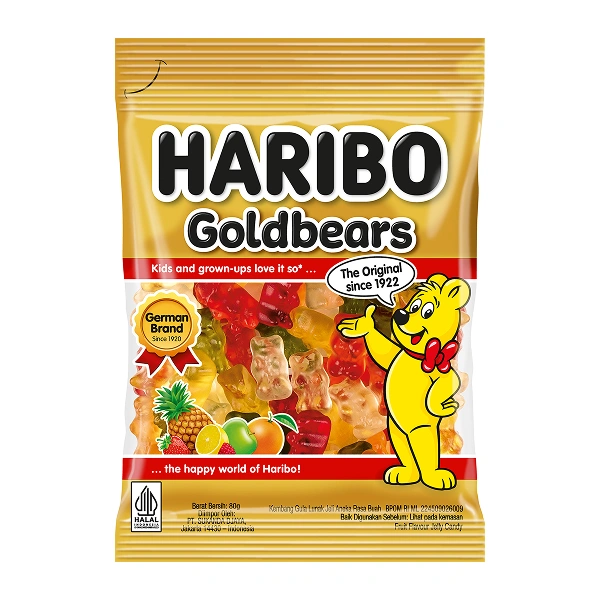 Kẹo dẻo Haribo Goldbears hương trái cây gói 80g (từ 3 tuổi) 1
