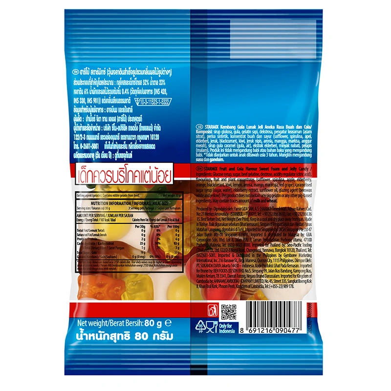 Kẹo dẻo Haribo Starmix hương trái cây gói 80g (từ 3 tuổi) 2