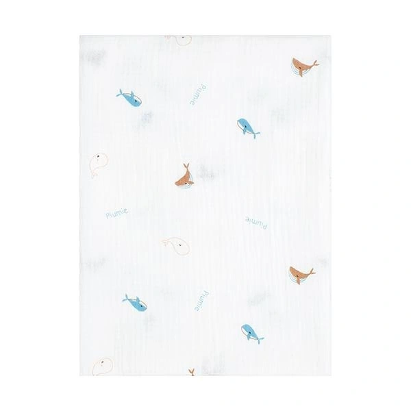 Khăn tắm muslin Piumie cá heo