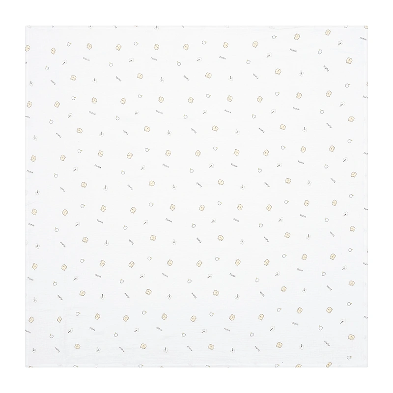 Khăn tắm muslin Piumie 2 lớp 100x100 cm - Cá heo 14