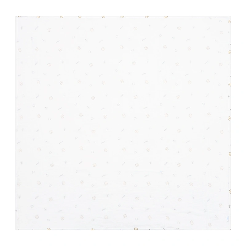 Khăn tắm muslin Piumie 2 lớp 100x100 cm - Cá heo 15