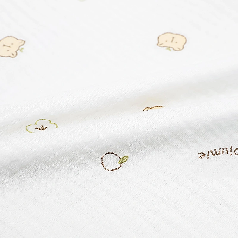 Khăn tắm muslin Piumie 2 lớp 100x100 cm - Cá heo 16