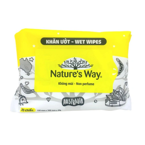 KHĂN ƯỚT KHÔNG MÙI - KM NATURE'S WAY TPCN