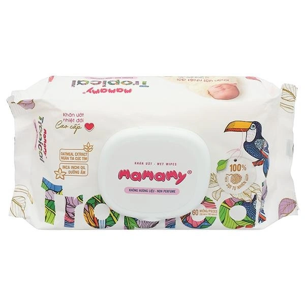 Khăn ướt Mamamy Tropical không mùi