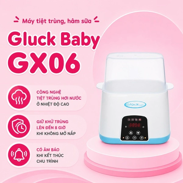 Máy tiệt trùng và hâm sữa Gluck Baby GX06 1