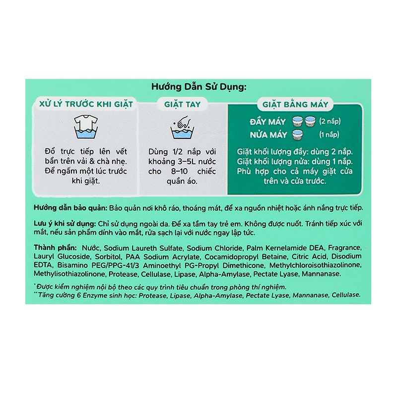 Nước giặt xả quần áo cho bé BZU BZU CleanHaven Bioenzyme hương hoa rừng can 3 lít 6