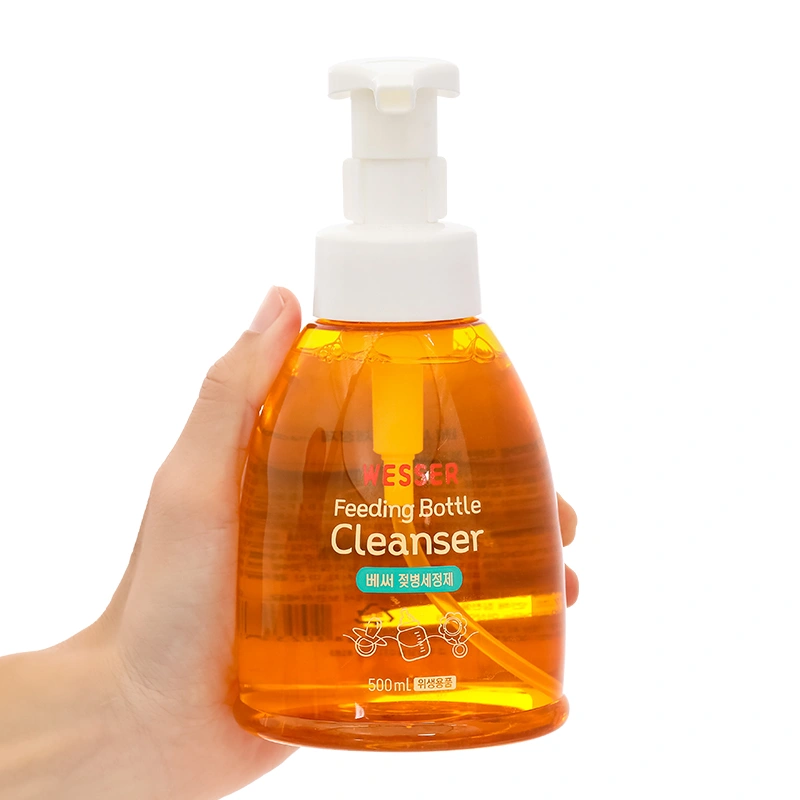 Nước rửa bình sữa Wesser chai 500 ml hương bưởi - Giao bao bì ngẫu nhiên 4