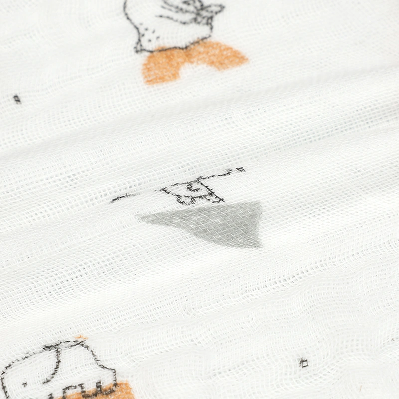 Set 5 khăn sữa muslin nhăn Piumie 6 lớp 27x27 cm - Gấu nâu 5