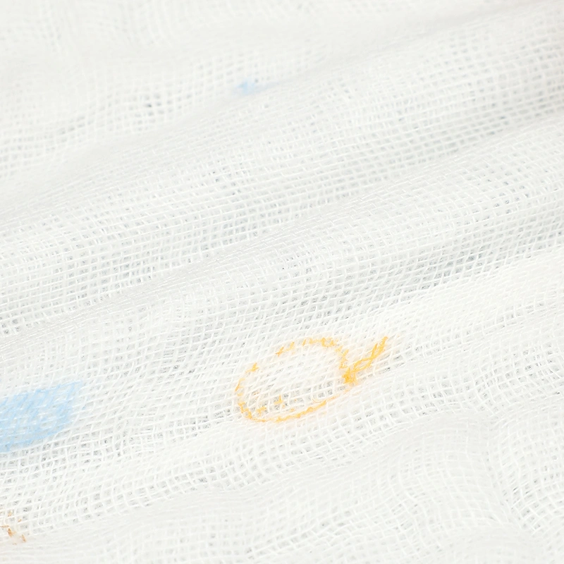Set 5 khăn sữa muslin nhăn Piumie 6 lớp 27x27 cm - Gấu nâu 15