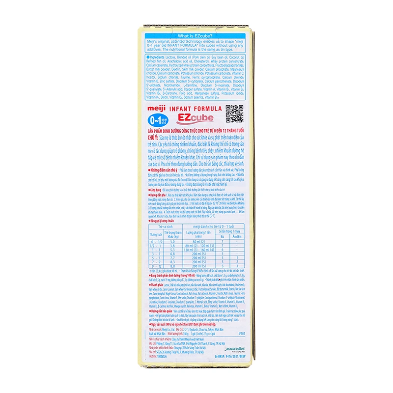 Sữa bột dạng thanh Meiji Infant Formula Ezcube 540g (0 - 12 tháng) 14