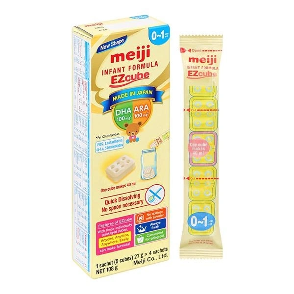 Sữa bột dạng thanh Meiji Infant Formula Ezcube 540g (0 - 12 tháng) 10