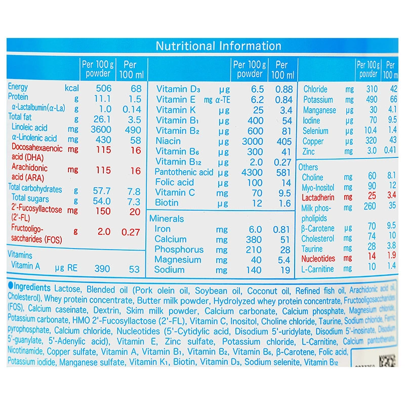Sữa bột Meiji Infant Formula Premium 800g (0 - 12 tháng) 6