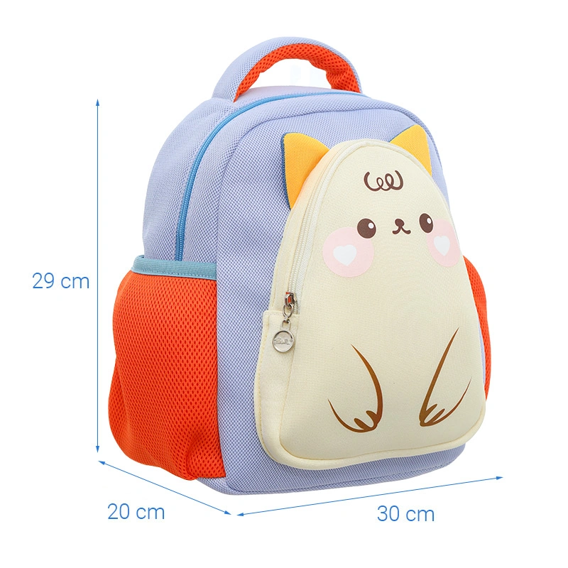 Balo cho bé mẫu giáo Tbwin PANNA8 mèo nâu E2603 tím 10