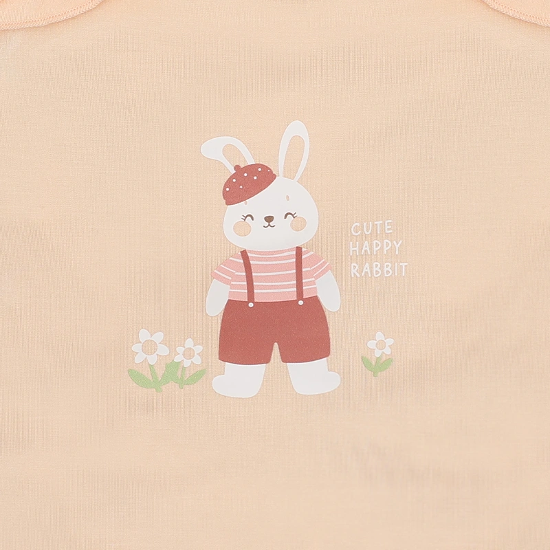 Bộ sát nách bé gái Lullaby NH631C màu trắng cam 18