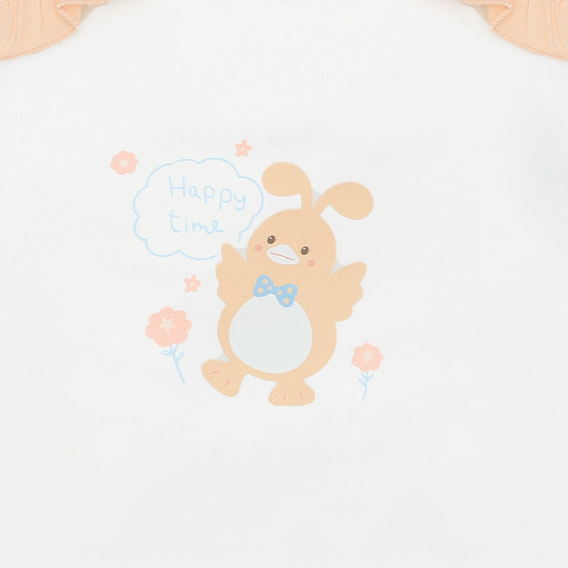 Bộ sát nách bé gái Lullaby NH631C màu cam 16