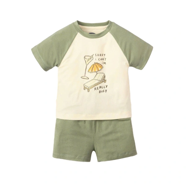 Bộ bé trai Ualarogo petit xanh lá