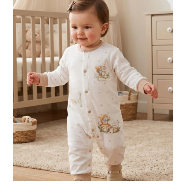 Bodysuit unisex Ualarogo bamboo nâu