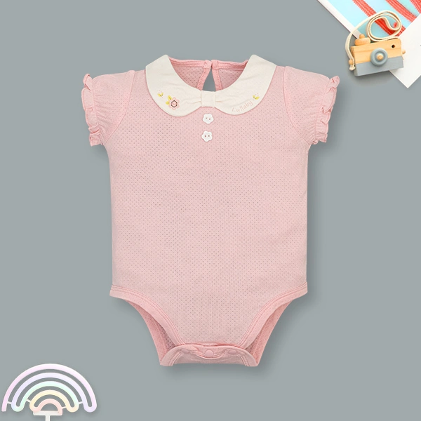 Bodysuit bé gái Lullaby modal hồng nhạt