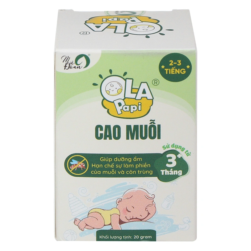 Cao chống muỗi Ola Papi 20g hương sả chanh (từ 3 tháng) 2