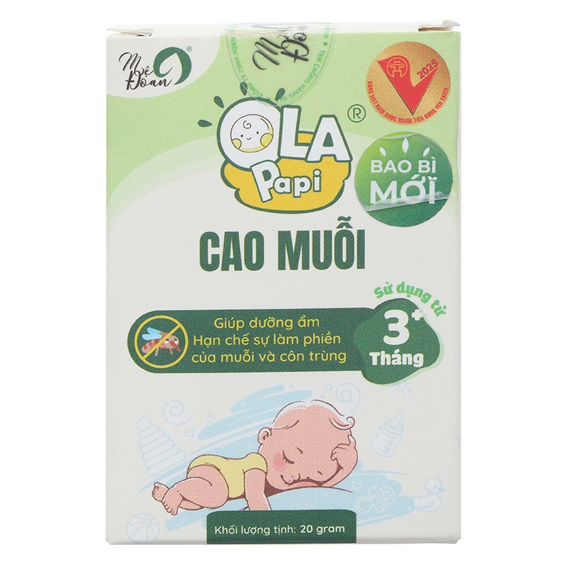 Cao chống muỗi Ola Papi 20g hương sả chanh (từ 3 tháng) 3