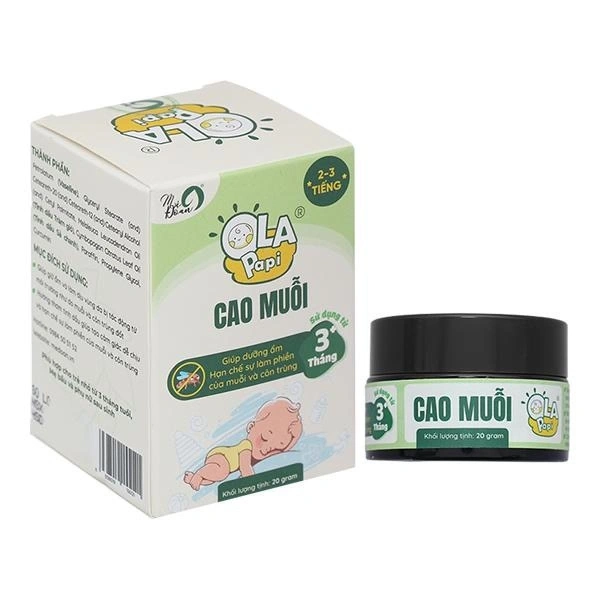 Cao chống muỗi Ola Papi hương sả chanh