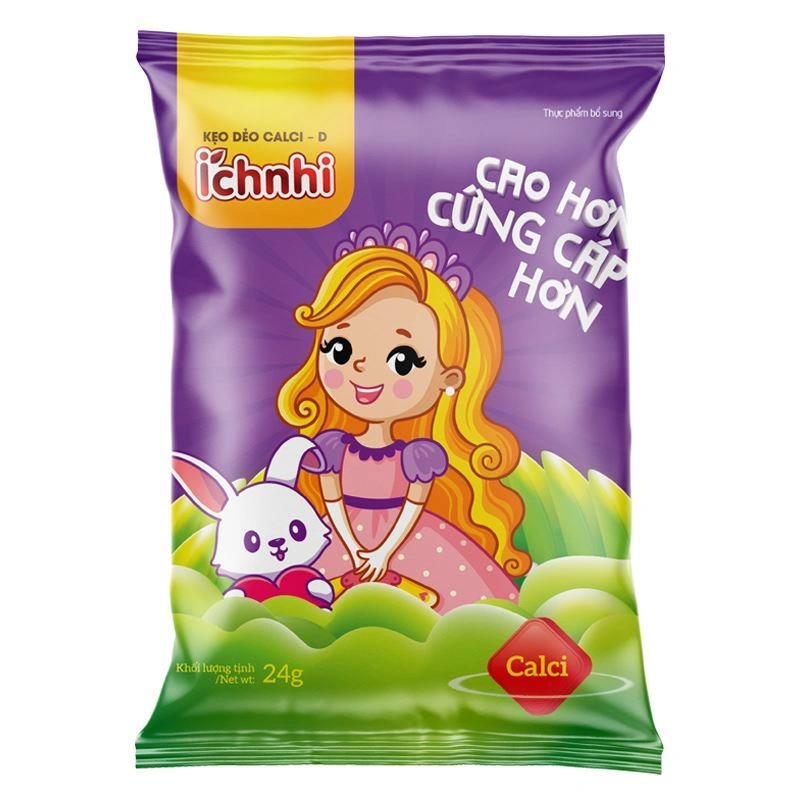 Combo 10 gói kẹo dẻo Ích Nhi bổ sung canxi hương trái cây, 24g dạng viên (từ 2 tuổi) - Giao bao bì ngẫu nhiên 2