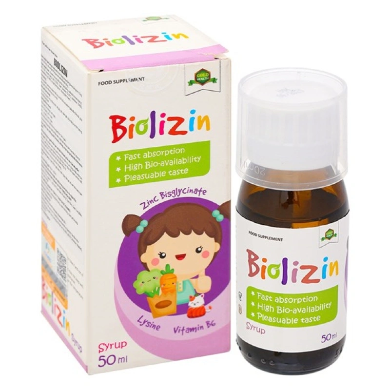 Combo 3 siro Biolizin tăng cường sức đề kháng hương đào, 50 ml dạng uống (từ 3 tháng) 16