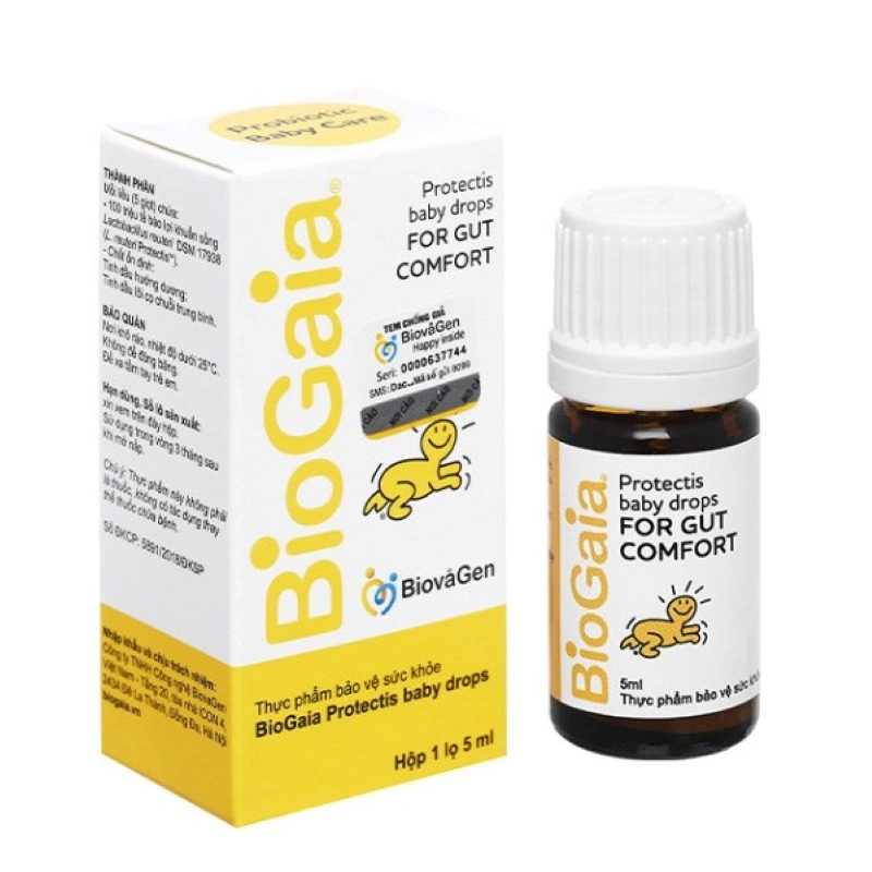 Men vi sinh BioGaia Protectics Baby Drops hỗ trợ cải thiện hệ vi sinh đường ruột, 5 ml dạng nhỏ giọt (từ 0 tháng) 16