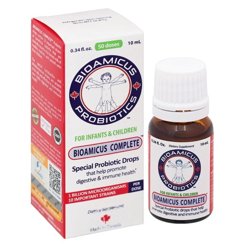 Combo 2 men vi sinh BioAmicus Complete hỗ trợ cải thiện hệ vi sinh đường ruột, 10 ml dạng nhỏ giọt (từ 0 tháng) 2