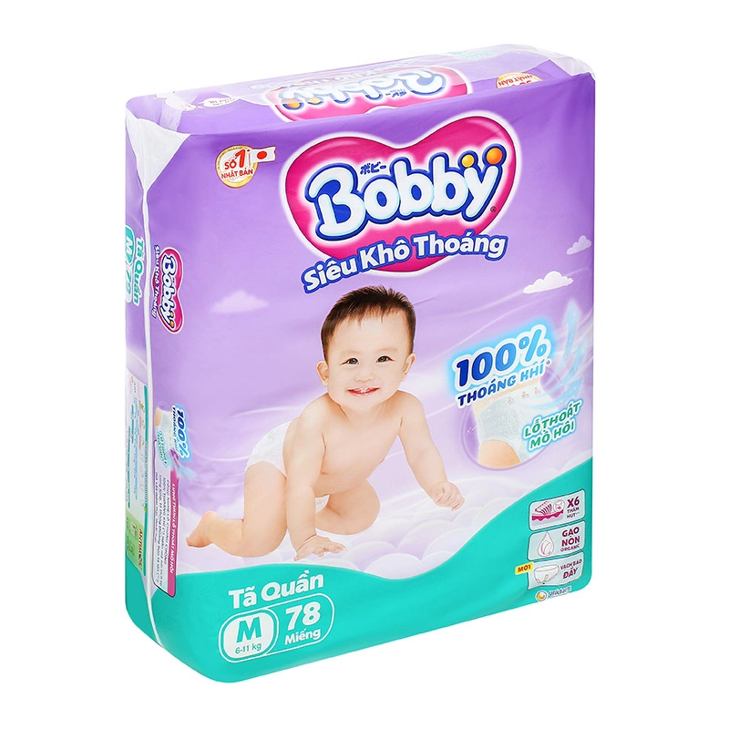 Combo 4 tã quần Bobby size M 78 miếng/bịch (6 - 11 kg) - Giao bao bì ngẫu nhiên 21