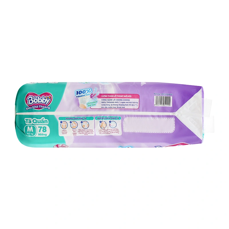 Combo 4 tã quần Bobby size M 78 miếng/bịch (6 - 11 kg) - Giao bao bì ngẫu nhiên 22