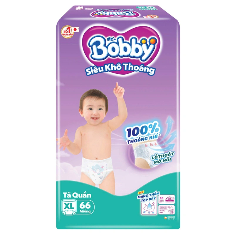 Combo 4 tã quần Bobby size XL 66 miếng/bịch (12 - 17 kg) - Giao bao bì ngẫu nhiên 19