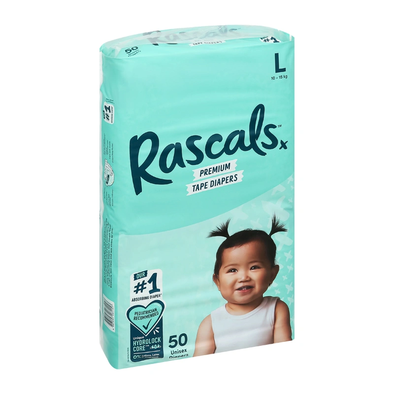 Combo 3 tã dán Rascals size L 50 miếng (10 - 15 kg) - Giao bao bì ngẫu nhiên 5
