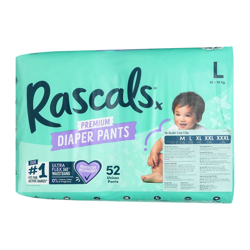 Combo 3 tã quần Rascals size L 52 miếng/bịch (10 - 15 kg) - Giao bao bì ngẫu nhiên 4